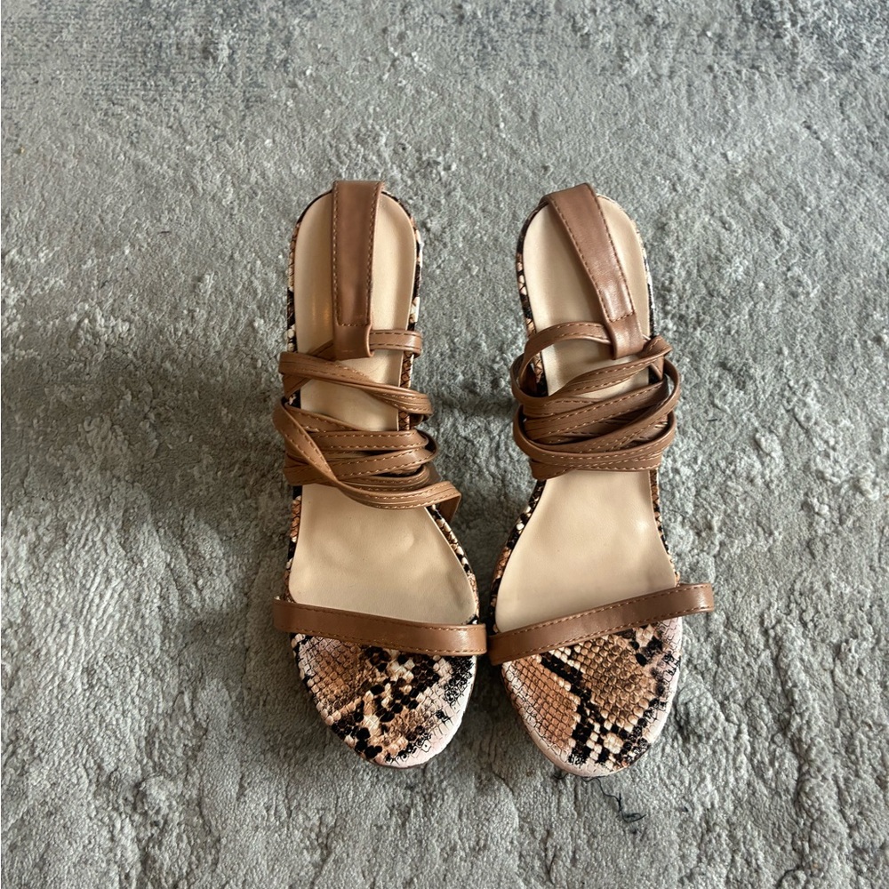 Brown Strappy Sandals